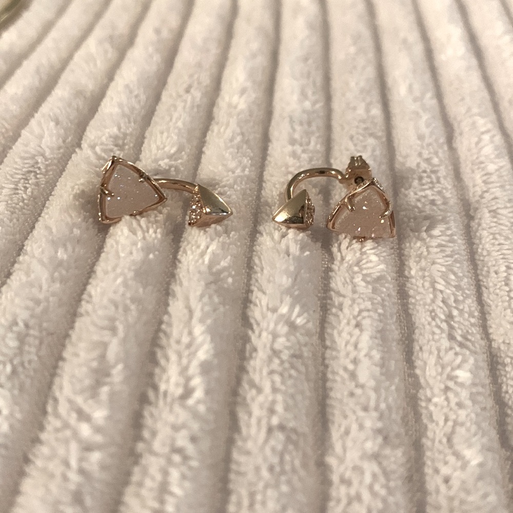 Kendra scott rose gold and pink earrings
